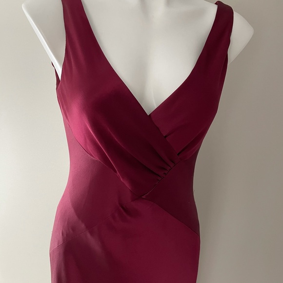 [Jones New York] Red Satin Dress - Picture 4 of 4